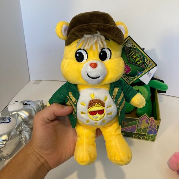 Care Bears X Wicked Fun Size Plush Set No Lion W Display Glinda Elphaba Tin Man - Picture 7 of 16